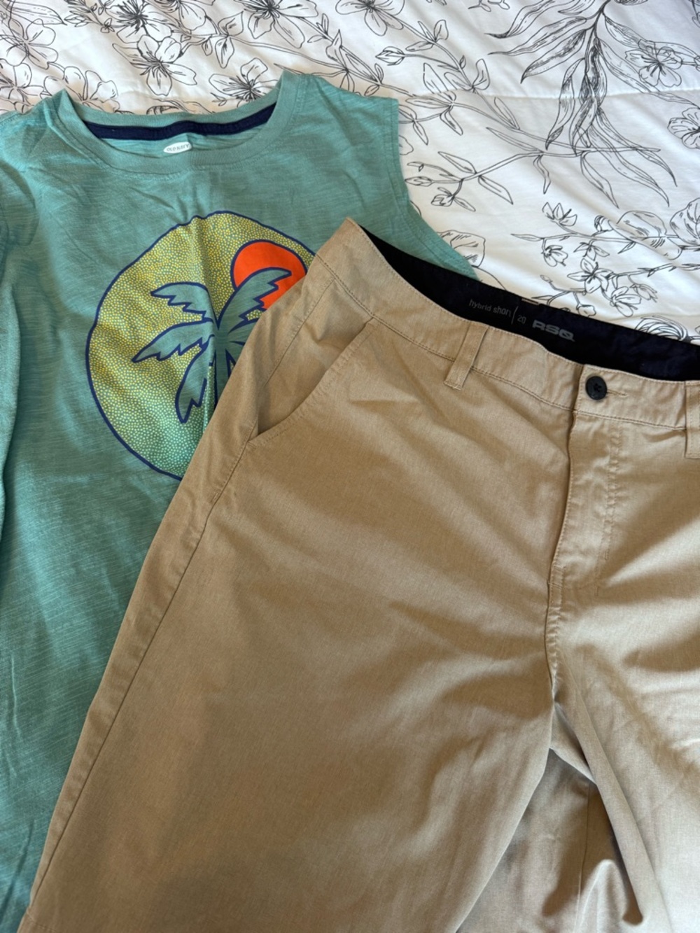 Hurley Boys Green Palm Graphic Short Sleeve Tee